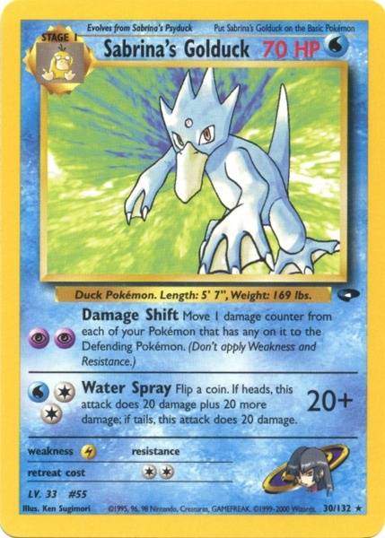Sabrina's Golduck (30/132) [Gym Challenge Unlimited] | Card Merchant Takapuna