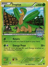 Tropius (5/101) (National Championship Staff Promo) [Black & White: Plasma Blast] | Card Merchant Takapuna