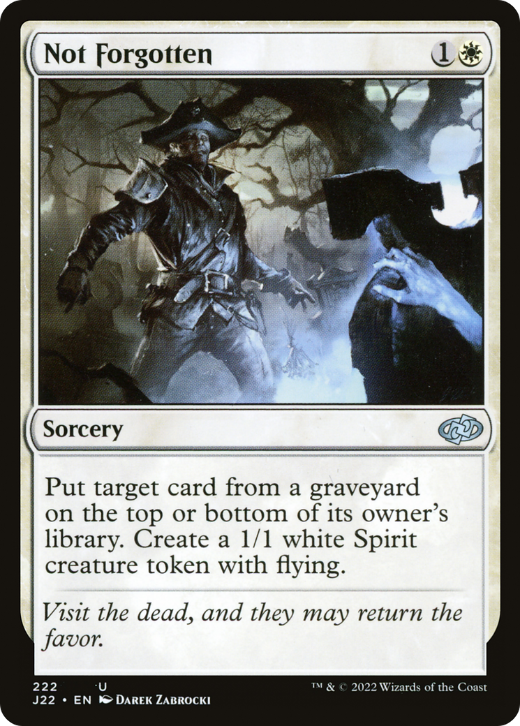 Not Forgotten [Jumpstart 2022] | Card Merchant Takapuna