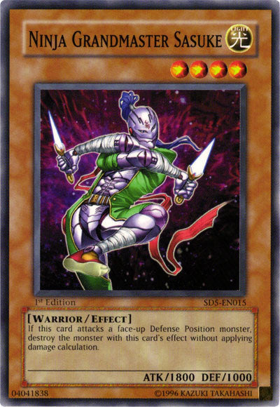 Ninja Grandmaster Sasuke [SD5-EN015] Common | Card Merchant Takapuna