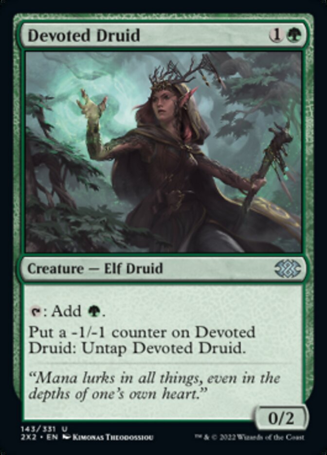 Devoted Druid [Double Masters 2022] | Card Merchant Takapuna