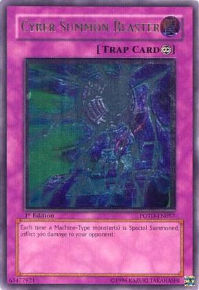 Cyber Summon Blaster [POTD-EN057] Ultimate Rare | Card Merchant Takapuna