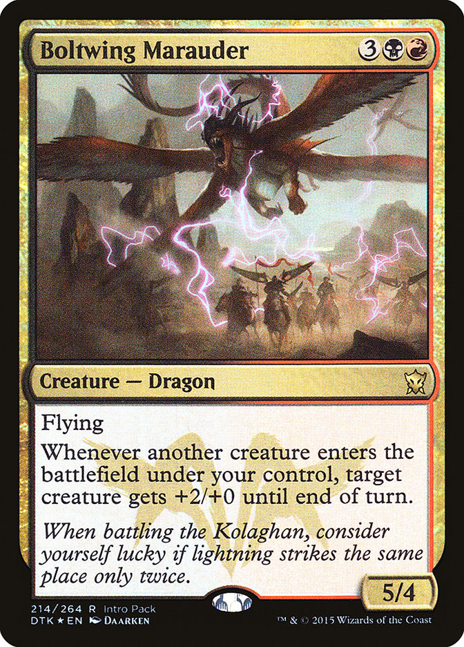 Boltwing Marauder (Intro Pack) [Dragons of Tarkir Promos] | Card Merchant Takapuna