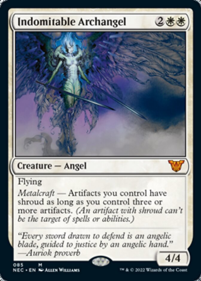 Indomitable Archangel [Kamigawa: Neon Dynasty Commander] | Card Merchant Takapuna