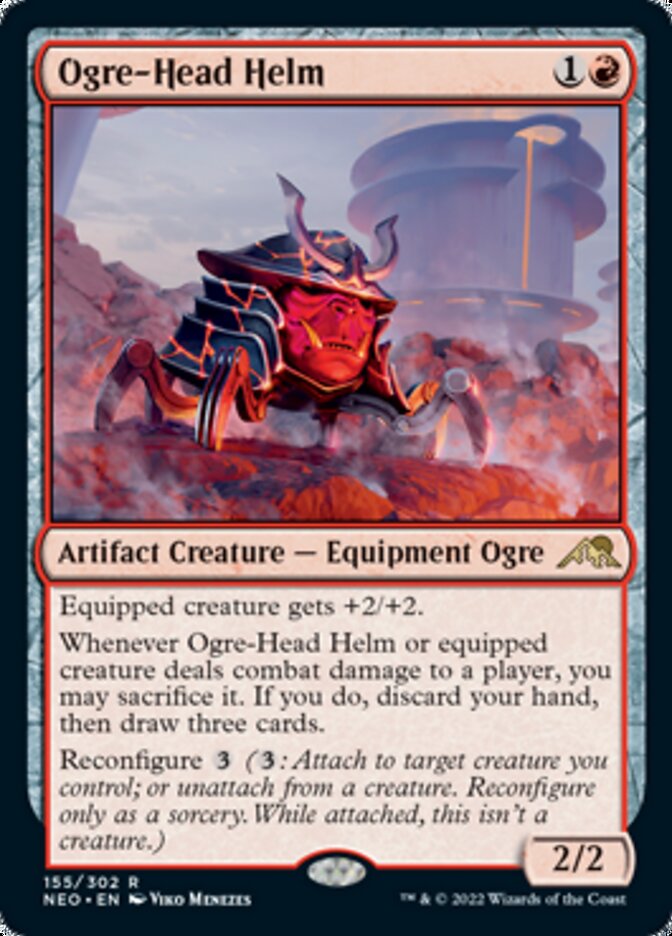 Ogre-Head Helm [Kamigawa: Neon Dynasty] | Card Merchant Takapuna