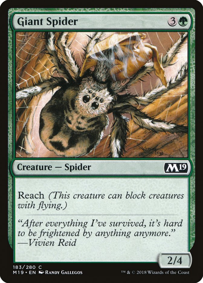 Giant Spider [Core Set 2019] | Card Merchant Takapuna