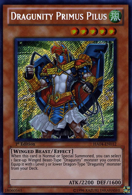 Dragunity Primus Pilus [HA04-EN012] Secret Rare | Card Merchant Takapuna
