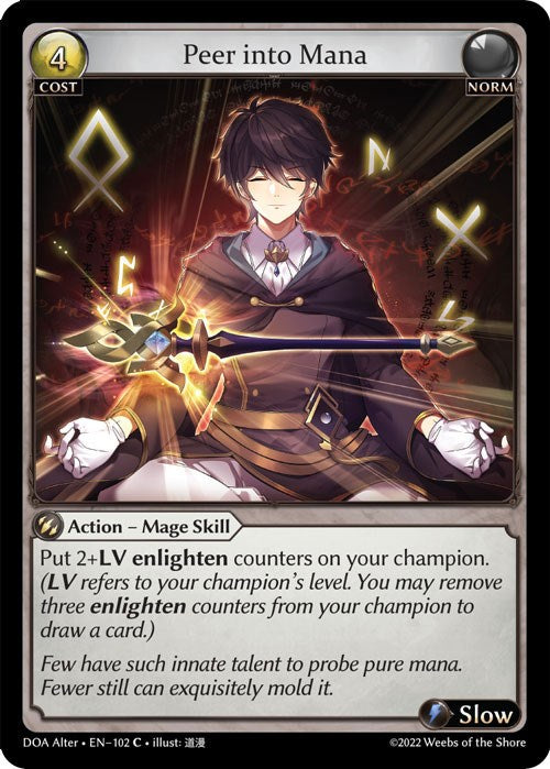 Peer into Mana (102) [Dawn of Ashes: Alter Edition] | Card Merchant Takapuna