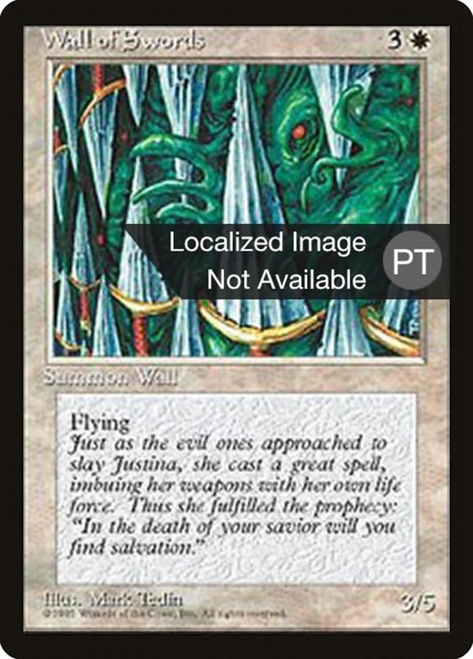 Wall of Swords [Fourth Edition (Foreign Black Border)] | Card Merchant Takapuna