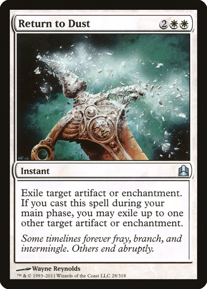 Return to Dust [Commander 2011] | Card Merchant Takapuna