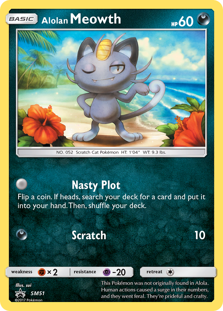 Alolan Meowth (SM51) [Sun & Moon: Black Star Promos] | Card Merchant Takapuna