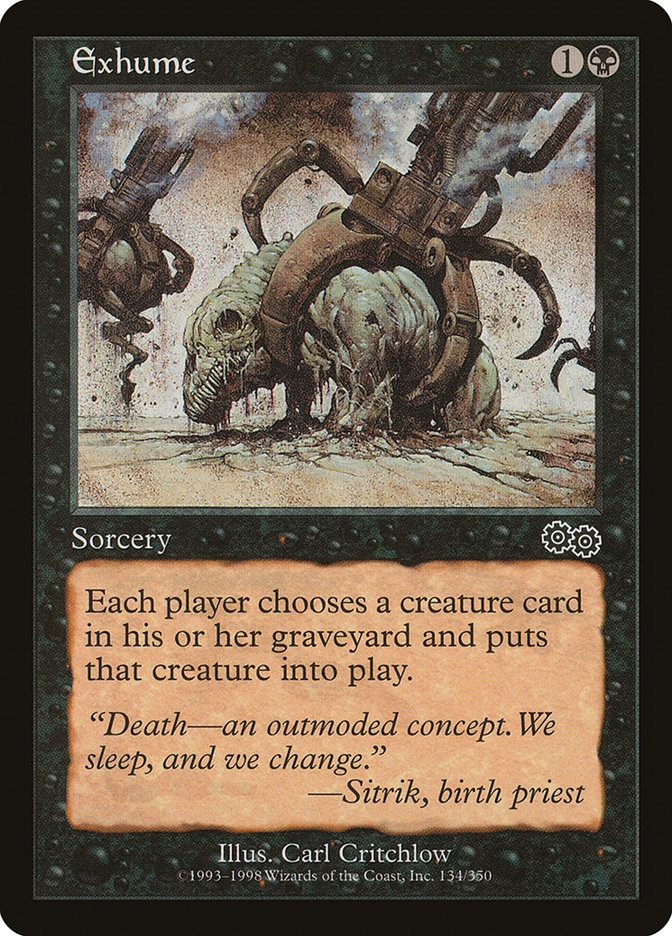 Exhume [Urza's Saga] | Card Merchant Takapuna