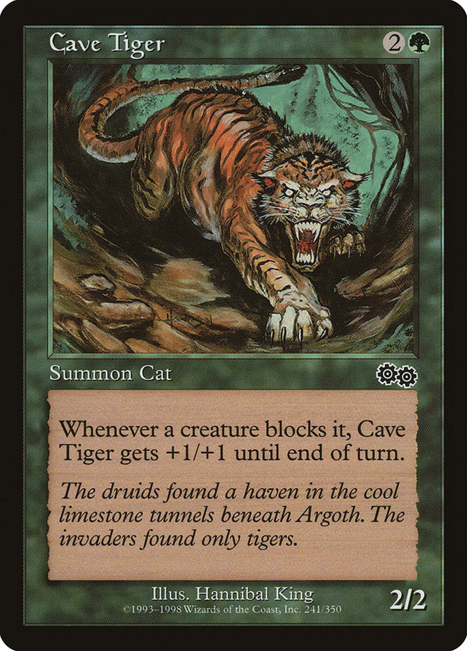 Cave Tiger [Urza's Saga] | Card Merchant Takapuna