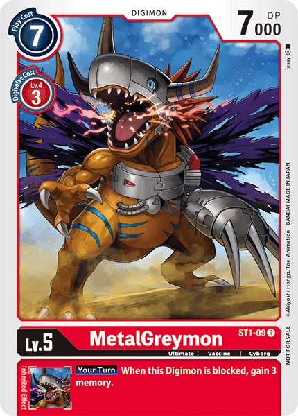MetalGreymon [ST1-09] (Tamer Battle Pack) [Starter Deck: Gaia Red Promos] | Card Merchant Takapuna