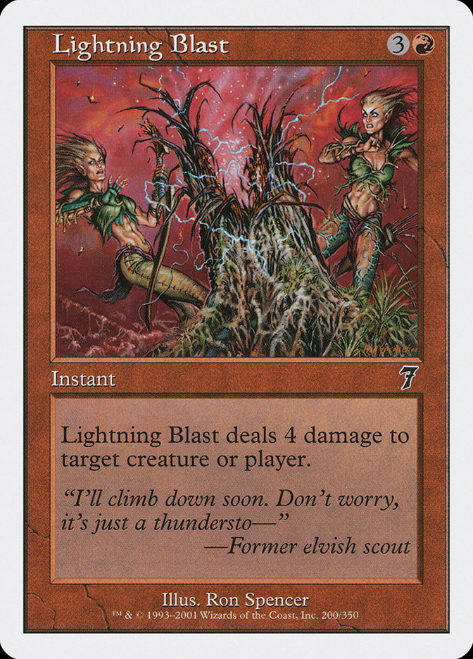 Lightning Blast [Seventh Edition] | Card Merchant Takapuna