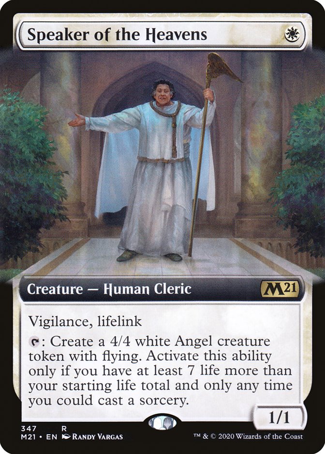 Speaker of the Heavens (Extended Art) [Core Set 2021] | Card Merchant Takapuna