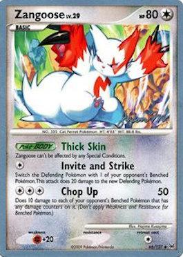 Zangoose LV.29 (66/127) (Queengar - Jason Martinez) [World Championships 2009] | Card Merchant Takapuna