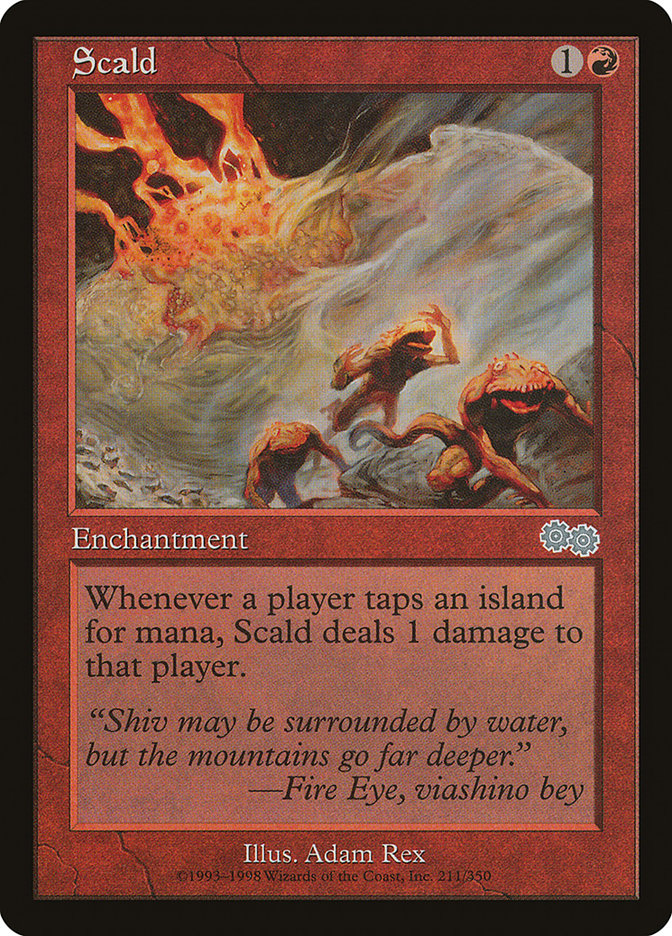Scald [Urza's Saga] | Card Merchant Takapuna