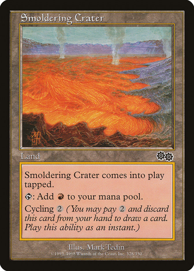 Smoldering Crater [Urza's Saga] | Card Merchant Takapuna