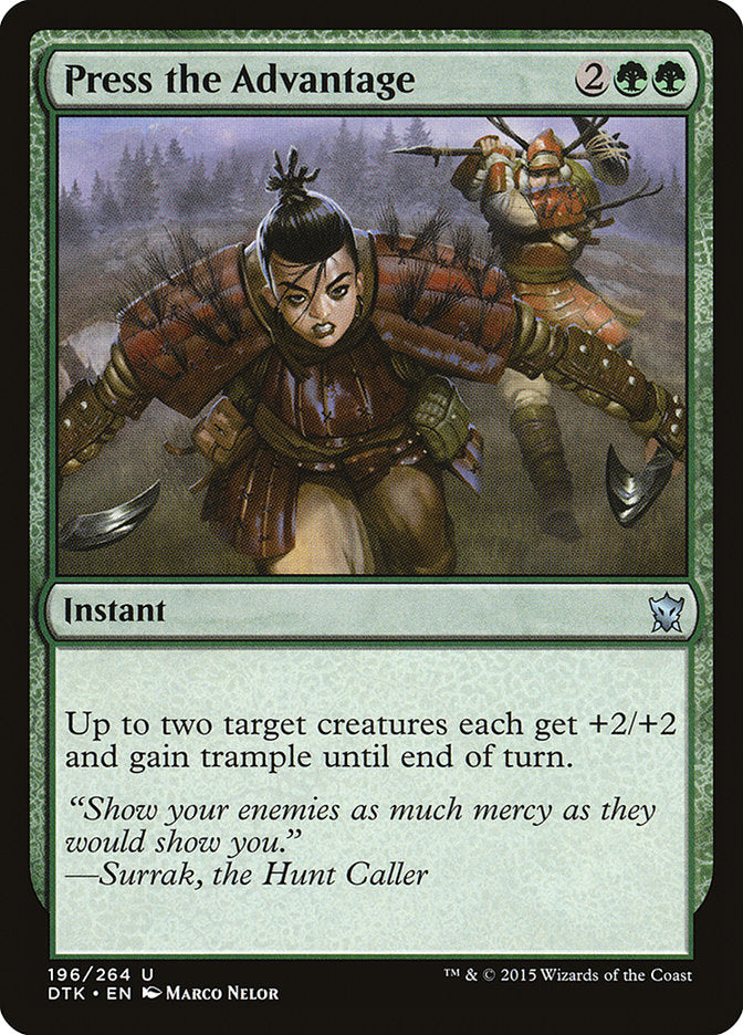 Press the Advantage [Dragons of Tarkir] | Card Merchant Takapuna