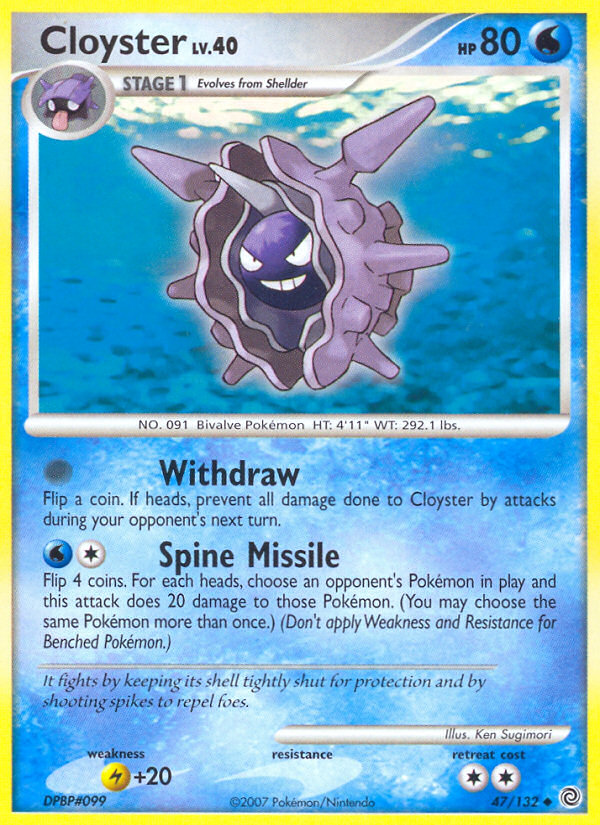 Cloyster (47/132) [Diamond & Pearl: Secret Wonders] | Card Merchant Takapuna
