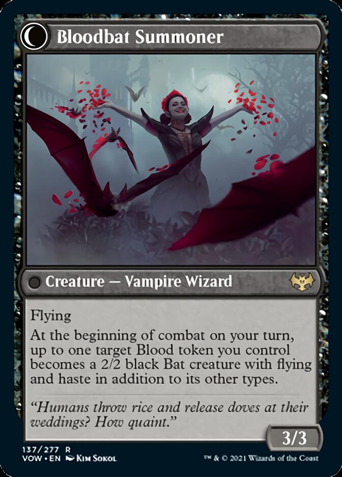 Voldaren Bloodcaster // Bloodbat Summoner [Innistrad: Crimson Vow] | Card Merchant Takapuna