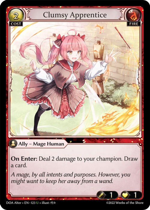 Clumsy Apprentice (123) [Dawn of Ashes: Alter Edition] | Card Merchant Takapuna