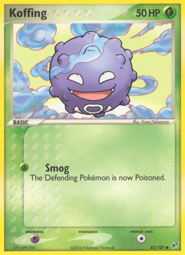 Koffing (62/107) [EX: Deoxys] | Card Merchant Takapuna