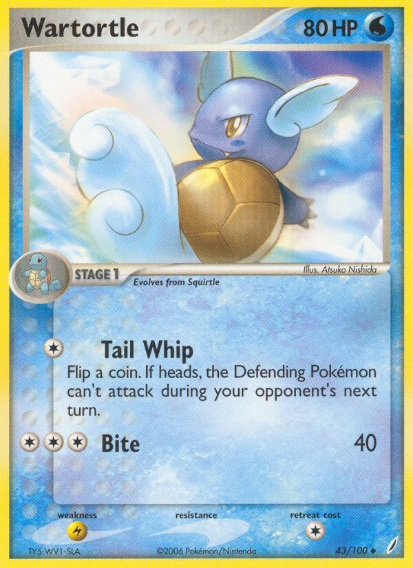 Wartortle (43/100) [EX: Crystal Guardians] | Card Merchant Takapuna