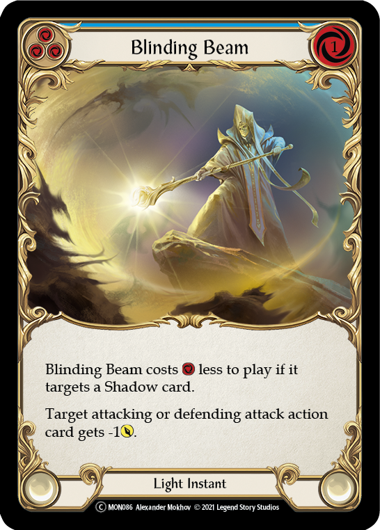 Blinding Beam (Blue) [U-MON086] (Monarch Unlimited)  Unlimited Normal | Card Merchant Takapuna