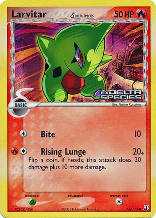 Larvitar (73/113) (Delta Species) (Stamped) [EX: Delta Species] | Card Merchant Takapuna