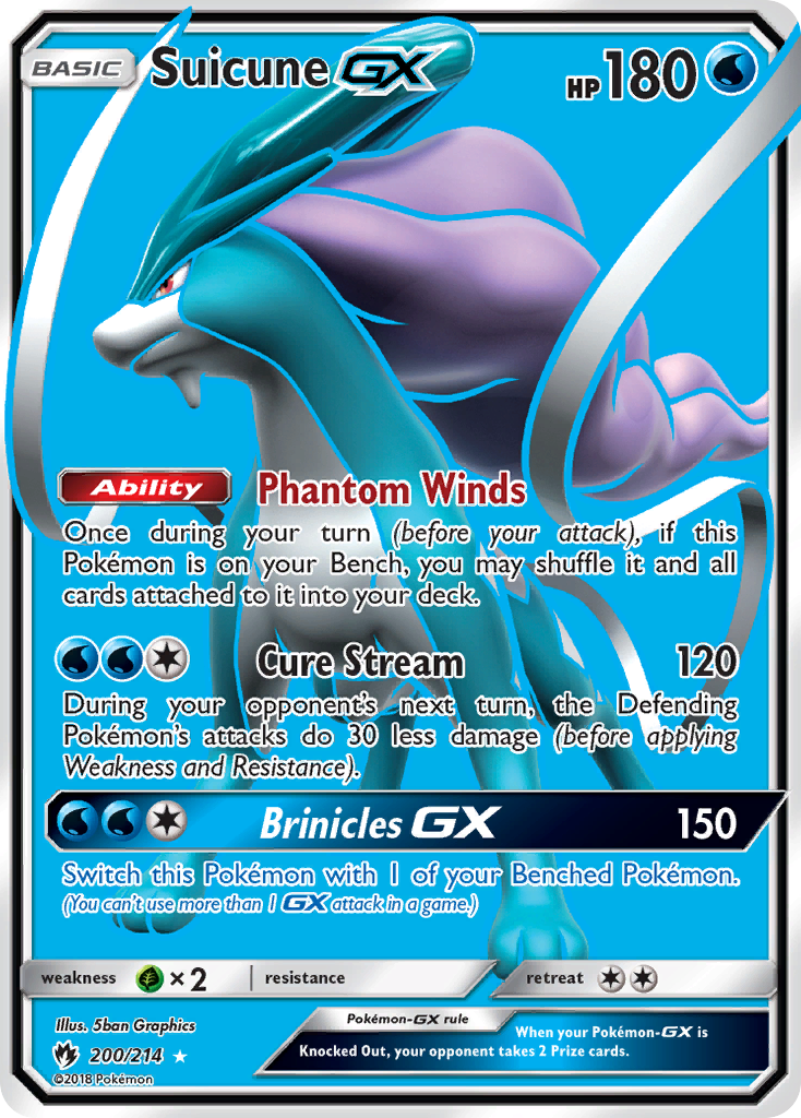 Suicune GX (200/214) [Sun & Moon: Lost Thunder] | Card Merchant Takapuna