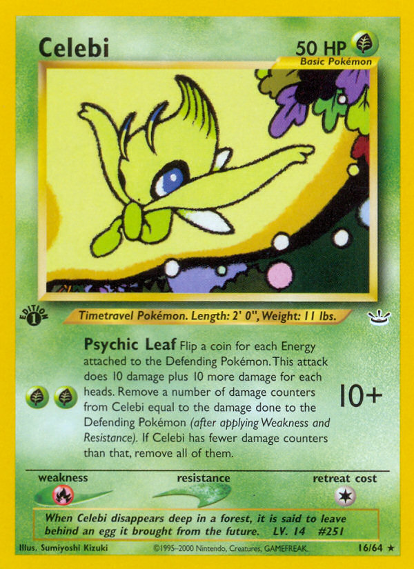 Celebi (16/64) [Neo Revelation 1st Edition] | Card Merchant Takapuna