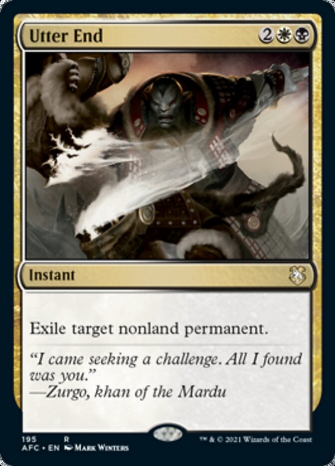 Utter End [Dungeons & Dragons: Adventures in the Forgotten Realms Commander] | Card Merchant Takapuna