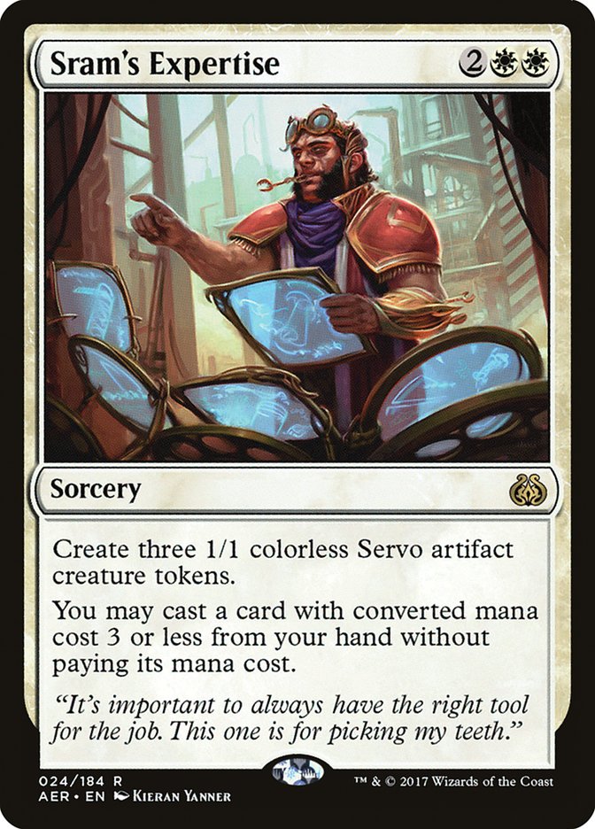 Sram's Expertise [Aether Revolt] | Card Merchant Takapuna