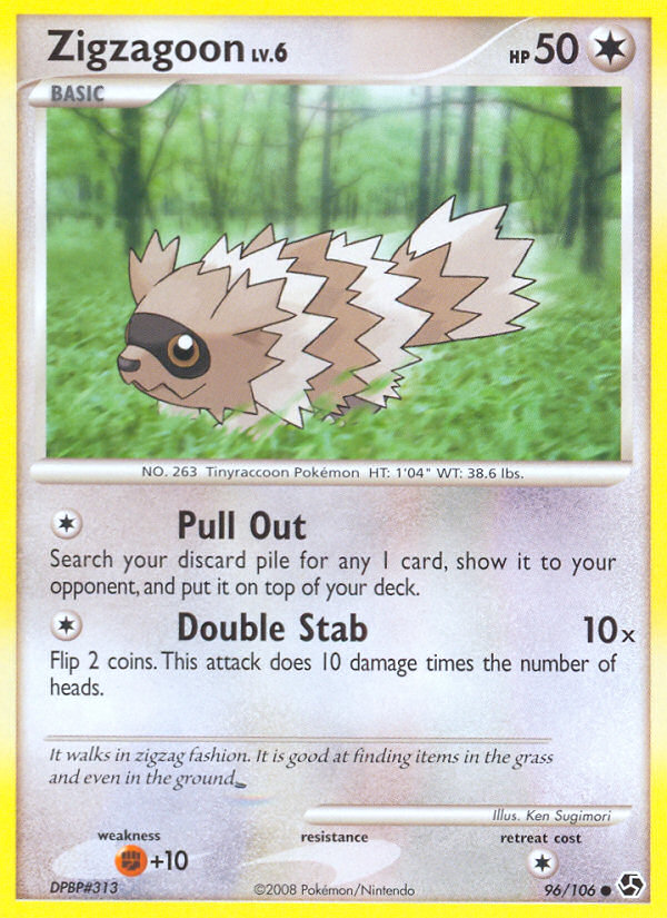 Zigzagoon (96/106) [Diamond & Pearl: Great Encounters] | Card Merchant Takapuna