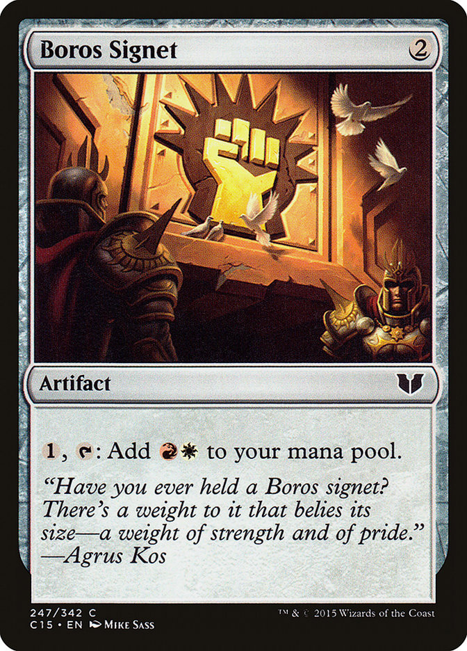 Boros Signet [Commander 2015] | Card Merchant Takapuna