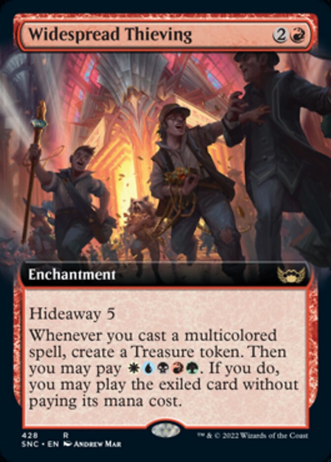 Widespread Thieving (Extended Art) [Streets of New Capenna] | Card Merchant Takapuna