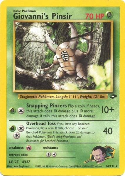 Giovanni's Pinsir (24/132) [Gym Challenge Unlimited] | Card Merchant Takapuna