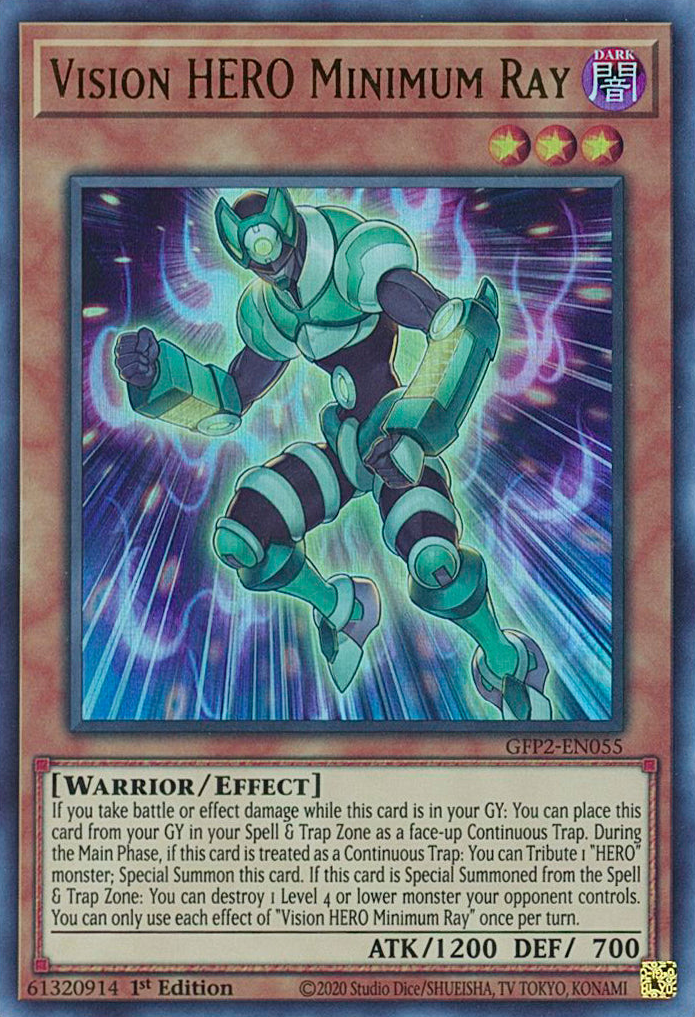 Vision HERO Minimum Ray [GFP2-EN055] Ultra Rare | Card Merchant Takapuna