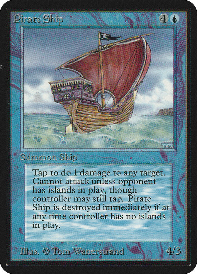 Pirate Ship [Alpha Edition] | Card Merchant Takapuna