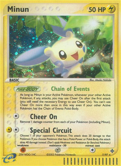 Minun (7/97) [EX: Dragon] | Card Merchant Takapuna