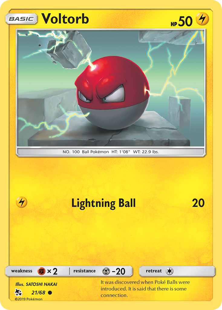 Voltorb (21/68) [Sun & Moon: Hidden Fates] | Card Merchant Takapuna