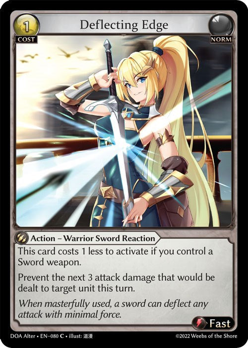 Deflecting Edge (080) [Dawn of Ashes: Alter Edition] | Card Merchant Takapuna