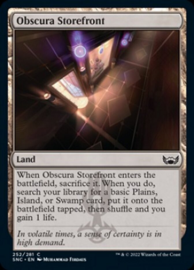 Obscura Storefront [Streets of New Capenna] | Card Merchant Takapuna