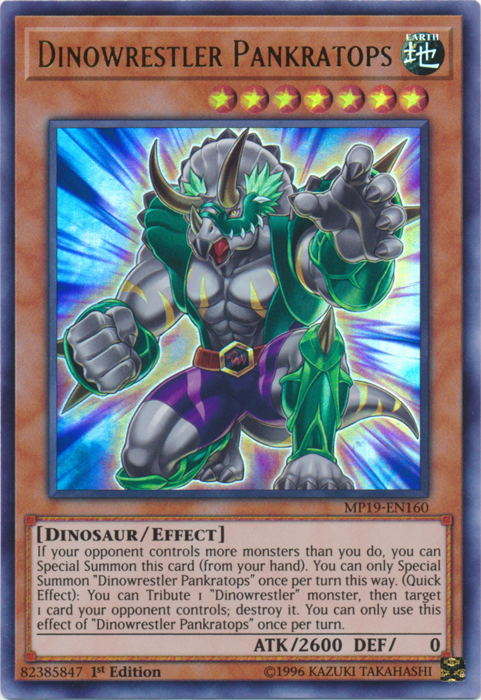 Dinowrestler Pankratops [MP19-EN160] Ultra Rare | Card Merchant Takapuna