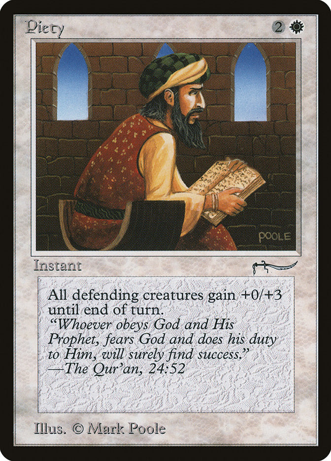 Piety (Dark Mana Cost) [Arabian Nights] | Card Merchant Takapuna