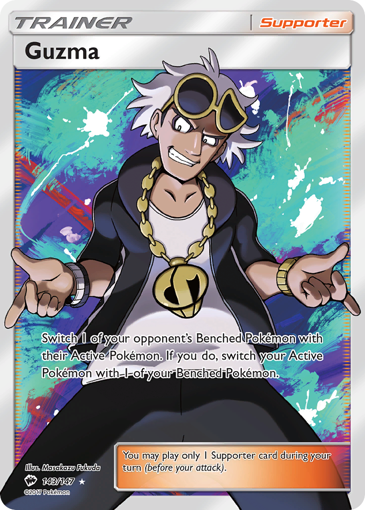 Guzma (143/147) [Sun & Moon: Burning Shadows] | Card Merchant Takapuna