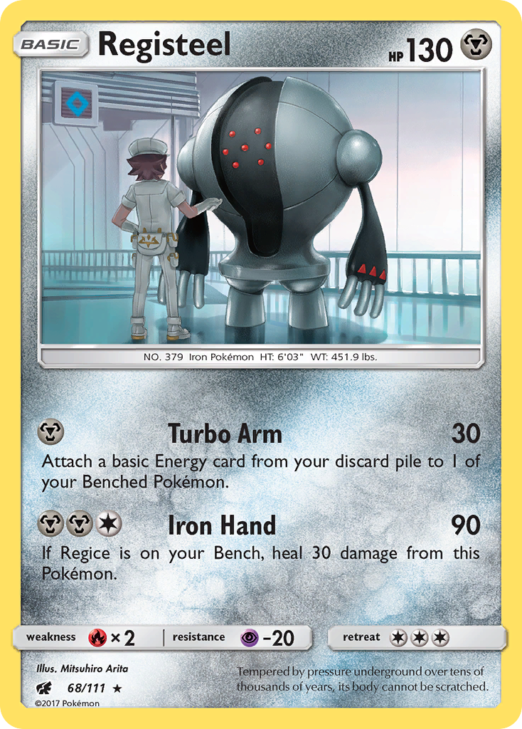 Registeel (68/111) [Sun & Moon: Crimson Invasion] | Card Merchant Takapuna