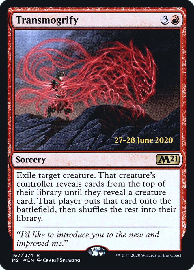 Transmogrify [Core Set 2021 Prerelease Promos] | Card Merchant Takapuna